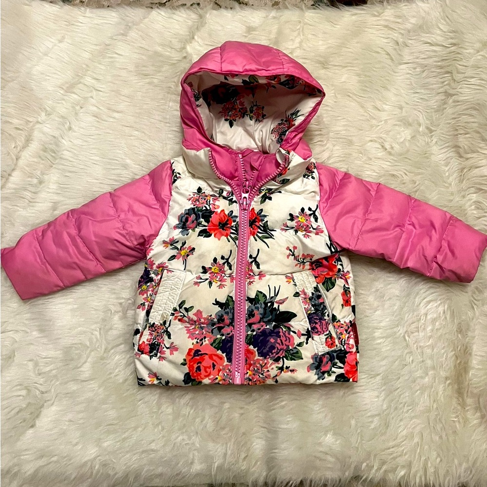 Down One Kid Road Coat. Car seat safe. Size 18 months